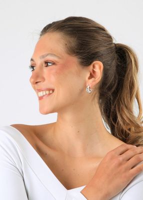 Imagen 2 del producto Aros Argollas Duna Plateado Humana