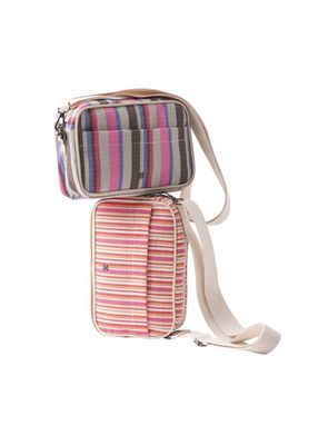 Imagen 2 del producto Cartera Bandolera Dilar Tejida Rosa Humana