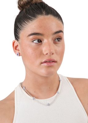 Imagen 2 del producto Set de aros y collar Susy Plateado ID