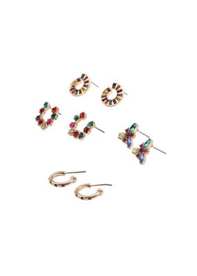 Set de 4 aros Dionisia Dorado ID