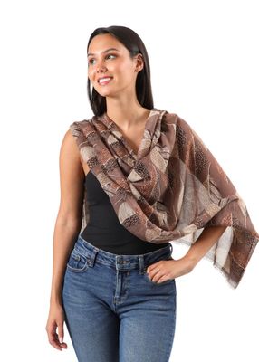 Imagen 2 del producto Pañuelo Estampado Lavanda Café I-D