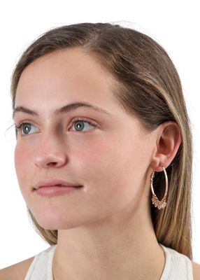 Imagen 2 del producto Aros Argolla Viri Dorado Humana