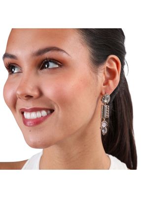 Imagen 2 del producto Aros Largo Brillo Dorado Humana