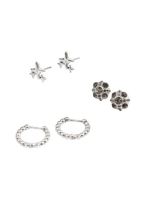 Set De 3 Aros Space Plateado Humana