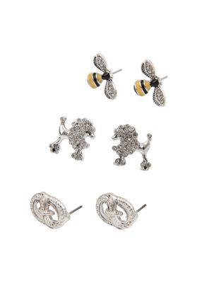 Set de 3 aros Vania Plateado ID