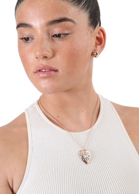 Imagen 2 del producto Set de aros y collar Bea Dorado ID