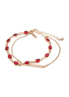 Pulsera Blanda Ruby Dorado Humana