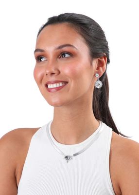 Imagen 2 del producto Collar Corto Lunas Plateado Humana