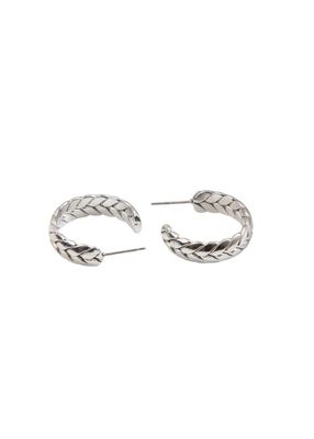 Aros Mediano Dave Plateado Acero Inoxidable Humana