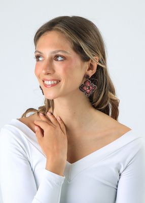 Imagen 2 del producto Aros Largos Rust Multicolor Humana