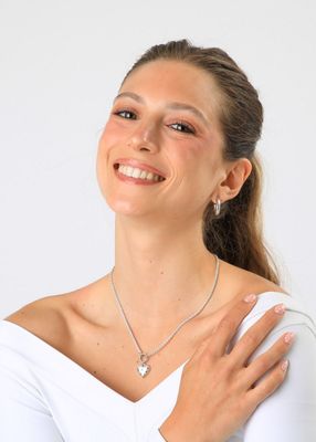 Imagen 2 del producto Collar Corto Maia Plateado Humana