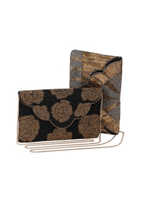 Imagen 2 del producto Cartera De Fiesta Mostacilla Flores Humana