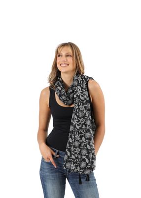 Pañuelo Estampado Drago Negro I-D