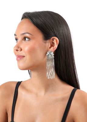 Imagen 2 del producto Aros Largo Ronas Plateado Humana