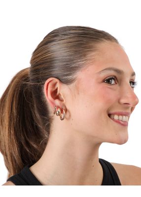 Imagen 2 del producto Set de 4 argollas Solara Dorado ID