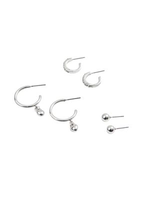 Set de 3 aros Vera Plateado ID