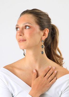 Imagen 2 del producto Aros Largos Laura Dorado Humana