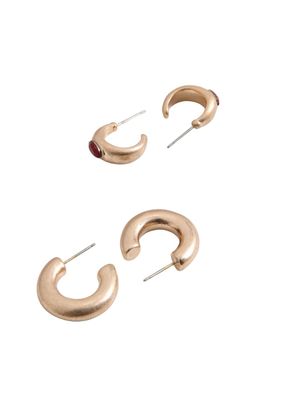 Aros Argolla Matt Dorado Humana