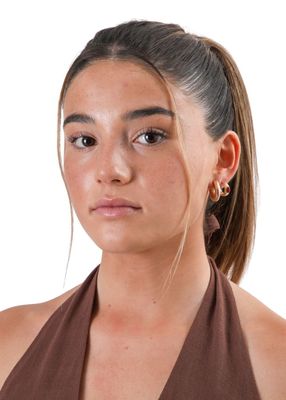 Imagen 2 del producto Aros Argolla Matt Dorado Humana