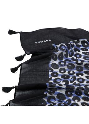 Imagen 2 del producto Pañuelo Estampado Aloe Negro Humana