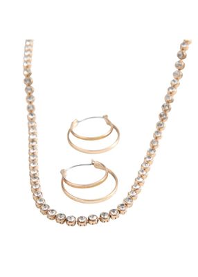 Set Collar y Aros Esme Dorado Humana