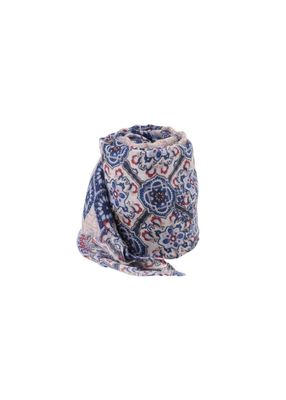 Pañuelo Estampado Marsala Mosaico Azul Id