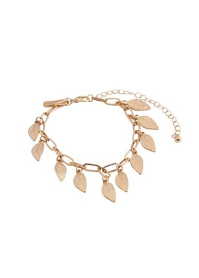 Pulsera Blanda Leaf Dorado Humana