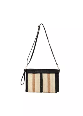 Cartera Bandolera Ana Tejida Negro Playa Humana