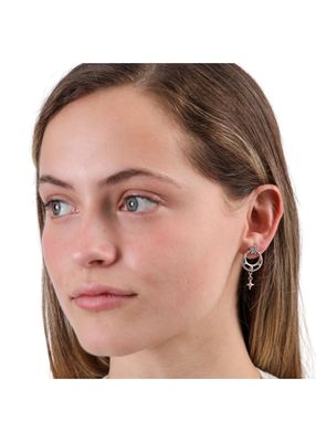 Imagen 2 del producto Aros Medianos Witch Plateado Humana