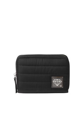 Billetera mediana Alcudia Nylon acolchado negro ID