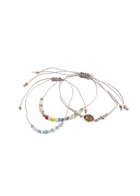Set de 3 pulseras Mina Gris ID