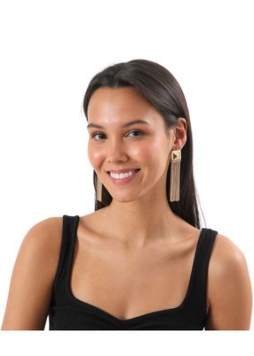 Imagen 2 del producto Aros Largo Thaís Dorado i-D