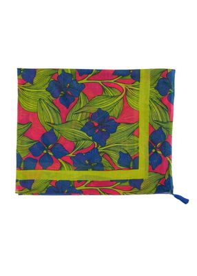 Pareo Estampado Burgos Rosado i-D