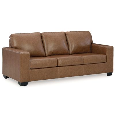 Sofá cuero 3 cuerpos Bolsena caramel