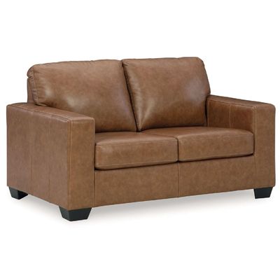 Imagen 1 del producto Sofá cuero 2 cuerpos Bolsena caramel