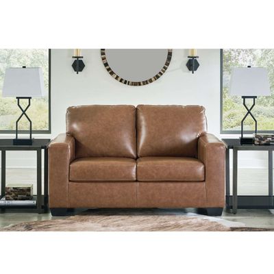 Imagen 2 del producto Sofá cuero 2 cuerpos Bolsena caramel