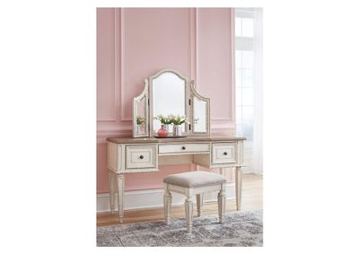 Imagen 2 del producto Tocador Realyn 3 cajones blanco 