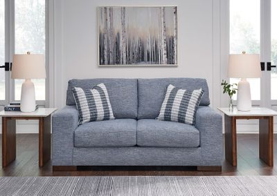 Imagen 2 del producto Sofá 2 cuerpos Nuvella denim lavable