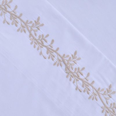 Imagen 2 del producto Sábana Bordada 180 Hilos 2 P Ramas Beige