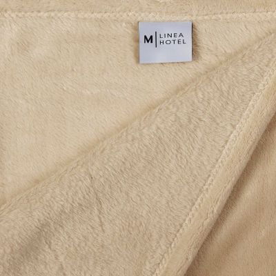 Imagen 2 del producto Frazada Flannel Hotel 1.5 Plazas Beige
