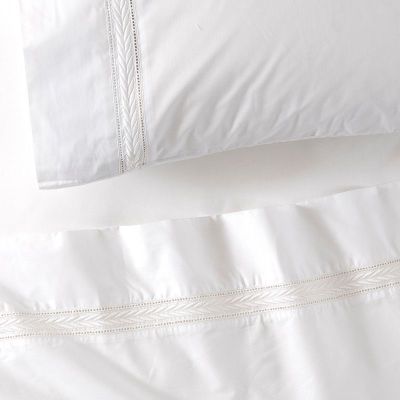 Imagen 2 del producto Sabana bordada 200H Espiga 2 PL Blanco