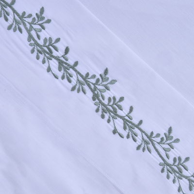 Imagen 2 del producto Sábana Bordada 180 Hilos 2 P Ramas Verde