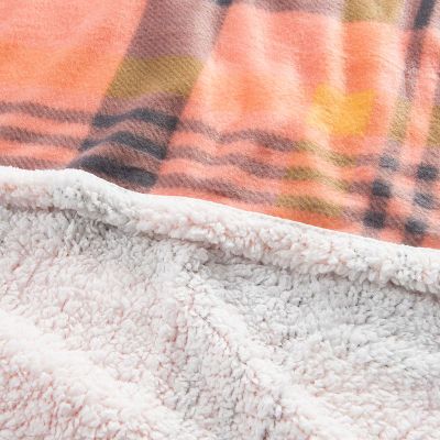 Imagen 2 del producto Frazada Polar-Sherpa Est. 1.5 P Tartan Coral