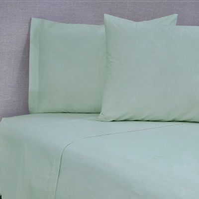 Sábana 144 Hilos Colores Lisos King Verde