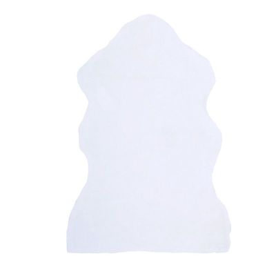 Alfombra Poliester Yagan 90x150 Blanco