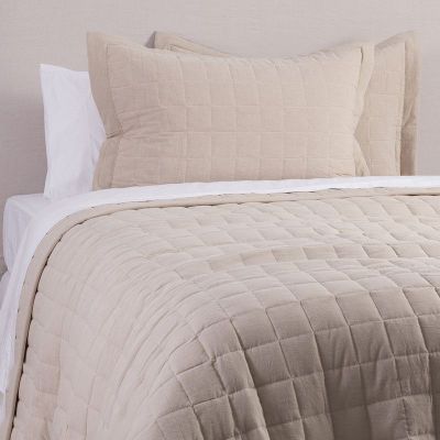 Cubrecama quilt oxford 2 PL Beige