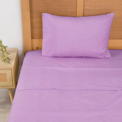 Sábana 144 H Colores Lisos 1.5 P Malva