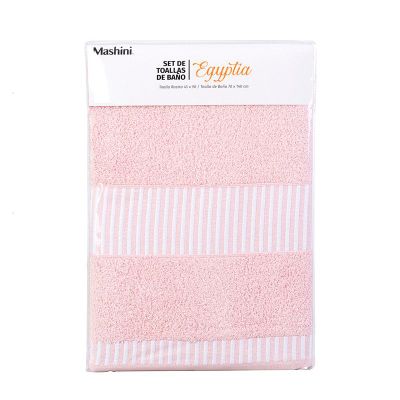 Set 2 Piezas Egyptia 460 grs 45x90/70x140 Rosado