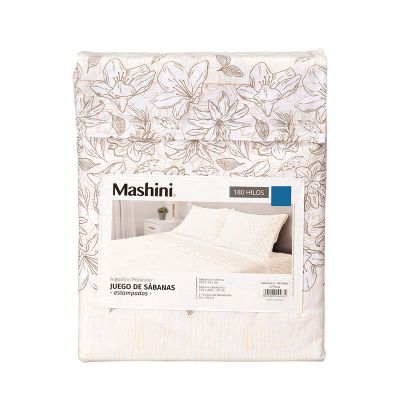 Imagen 2 del producto Sábana Mashini 180 Hilos King Flora