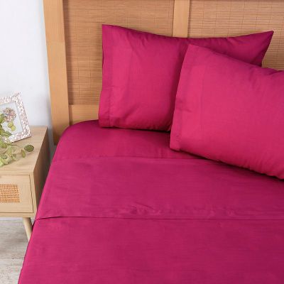 Imagen 1 del producto Sábana 144 H Colores Lisos King Fucsia